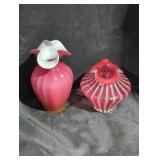 Pair of Vintage Art Glass Vases