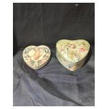 Vintage Heart-Shaped Decorative Tins