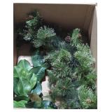 Box of Mixed Artificial Greenery