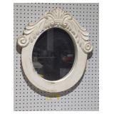 Vintage Ornate Oval Wall Mirror