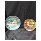 Decorative Christmas Collector Plates Set