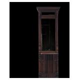 Vintage Mirror with Wooden Frame and Shelf