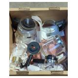 Collection of Glass Coffee Carafes and Accessories