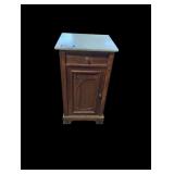 Marble-Top Wooden Cabinet