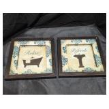 "Relax & Refresh" Framed Wall Art Set