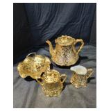 Dixon Art Studio 22 KT Gold Tea Set