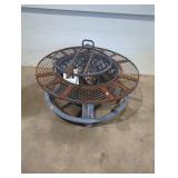 Metal Fire Pit with Grate Top