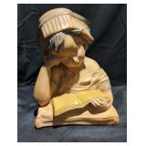 Reading Child Sculpture by Van Vaerenbergh
