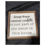Rustic Dog-Themed Wall Sign