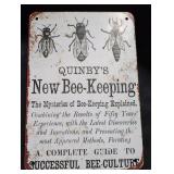 Vintage Bee-Keeping Metal Sign