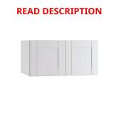 Arlington Vesper White Wall Cabinet 36in
