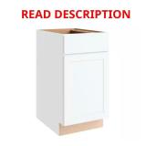 Courtland 18x24x34.5 Shaker Base, Polar White
