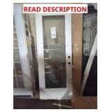 80" x 30" White Exterior Door w/ Window