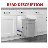 Rev-A-Shelf Chrome Steel 35 qt Waste Pullout