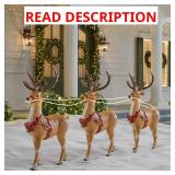 3-Pack LED Extra Reindeer