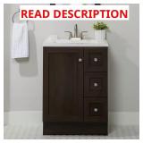 Glacier Bay 25" Sink Vanity with Marble Top