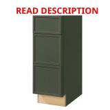 Leyton Fern Green Bath Drawer Base Cabinet