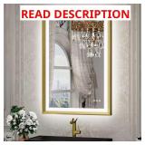 Aluminum Framed Dimmable LED Vanity Mirror