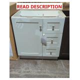 30" x 18-3/4" x 34-1/4" Gray Vanity Base