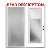 60x80 Full Lite Steel Patio Door Panel