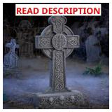 36 in Grave & Bones Celtic Cross Tombstone