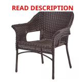 Emerald View Brown Wicker Outdoor Chair 3x bid