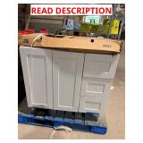 36" vanity damaged