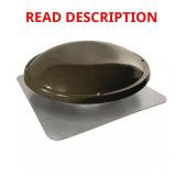 1250 CFM Weathered Wood Attic Roof Mount Fan (Hea