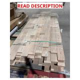 Unfinished hardwood flooring, skid lot