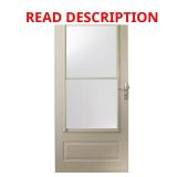 36x80 Sandtone Aluminum Storm Door minor bending