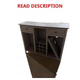 Side buffet with wine rack