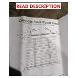 2" Cordless Faux Wood Blinds