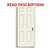 36x80 6-Panel Steel Prehung Door damaged