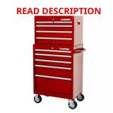 27 in. W Red Tool Chest Combo (Dented & Some Draw