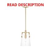 Crofton Satin Brass 1-Light Pendant