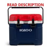 IGLOO Trailmate 25 qt Chest Cooler Red/Blue