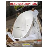 Large Egg Shape Tub (side rim chipped)