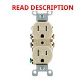 Leviton 15A 125V Duplex Outlet 5-15R 10pk