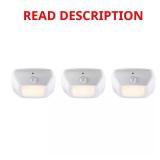 3 in. Square White LED Battery Puck Lights