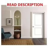 30x80 2-Panel Left-Hand Door, Primed White