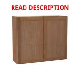 Sinclair 36 in. Wall Cabinet in Shaker Oak