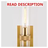 Bari 1-Light Wall Sconce, Clear Glass