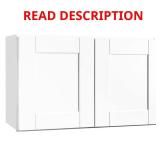 Shaker 30 in. Wall Bridge Cabinet Satin White