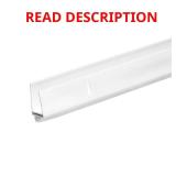 1 in. x 1-1/2 in. x 36 in. White Door Bottom