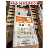 Steel Panel Garage Door, 8x7 White (Dented)