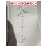 Floor lamp gold toned