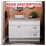 Canfield 48 in Bath Vanity, White