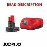 M12 12V Lithium-Ion XC Battery Pack 4.0