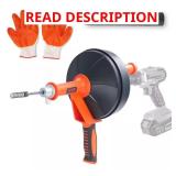 Drain Auger 25 ft Plumbing Snake (does not includ