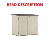 Resin Horizontal Shed 2ft8in x 4ft5in